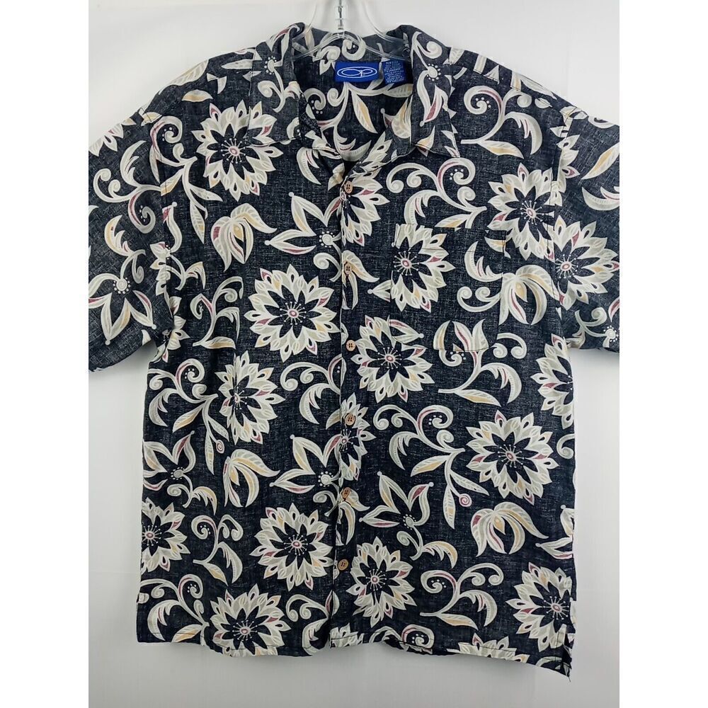 Ocean Pacific OP Hawaiian Pattern Shirt Men's Large Vintage Retro 90s  RN#87989 - Picture 4 of 14